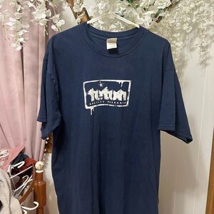 VINTAGE TETON Men's Navy Blue T-Shirt